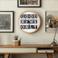 Good News Only (Black) - Wooden Frame 10" Clock - Gift for Her - Gift for Him
