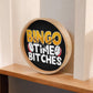 Bingo Time Bitches - Wooden Frame 10" Clock - Gift for Her - Gift for Him