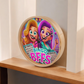 Bingo BFFS 2 - Wood Frame 10” Clock - Gift for Her
