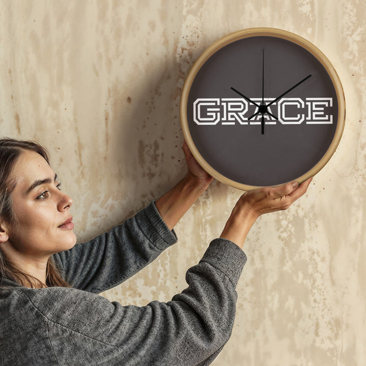 GRACE Wooden Frame 10" Clock – Gift for Her - Gift for Him