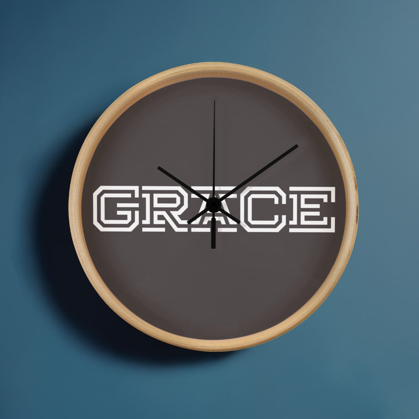 GRACE - Wooden Frame 10" Clock - Gift for Her - Gift for Him