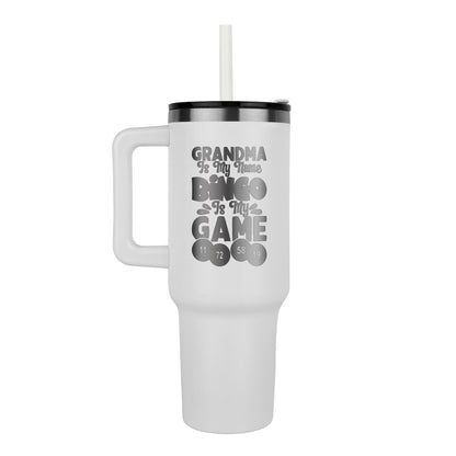 Grandma Is My Name Bingo Is My Game - Pinnacle 40oz Tumbler - Gift for Grandma