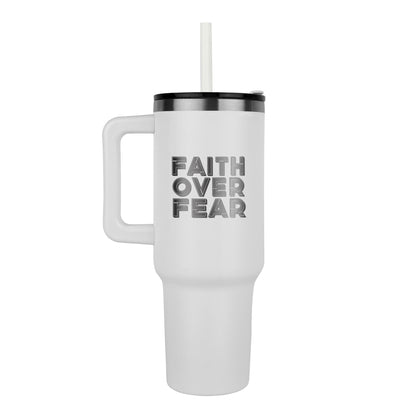 Faith Over Fear - Pinnacle 40oz Tumbler - Gift for Her - Gift for Him