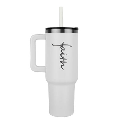 Faith - Pinnacle 40oz Tumbler - Gift for Her - Gift for Him