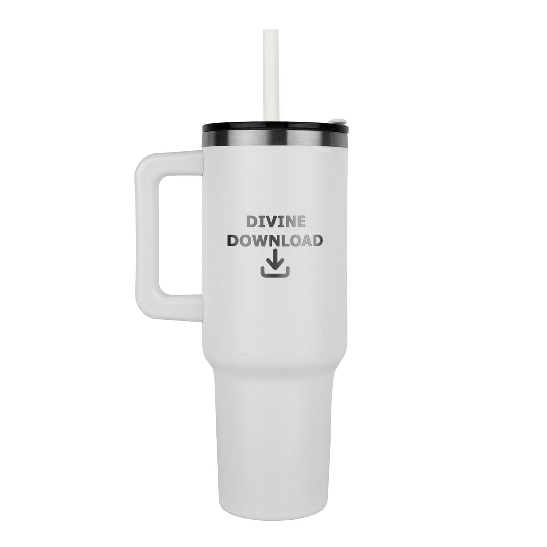 Divine Download 40oz Tumbler – Gift for Her - Gift for Him