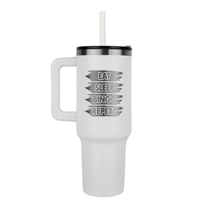 Eat Sleep Bingo Repeat - Pinnacle 40oz Tumbler - Gift for Her - Gift for Him