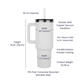 The Righteous Will Live By Faith - Pinnacle 40oz Tumbler - Gift for Her - Gift for Him