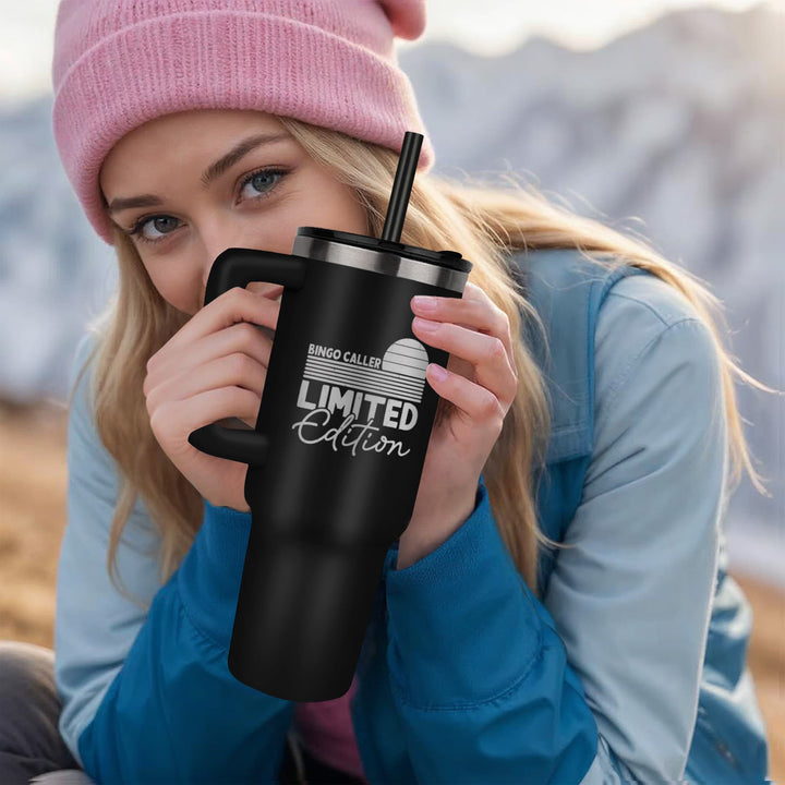 Bingo Caller Limited Edition 40oz Tumbler – Gift for Her - Gift for Him