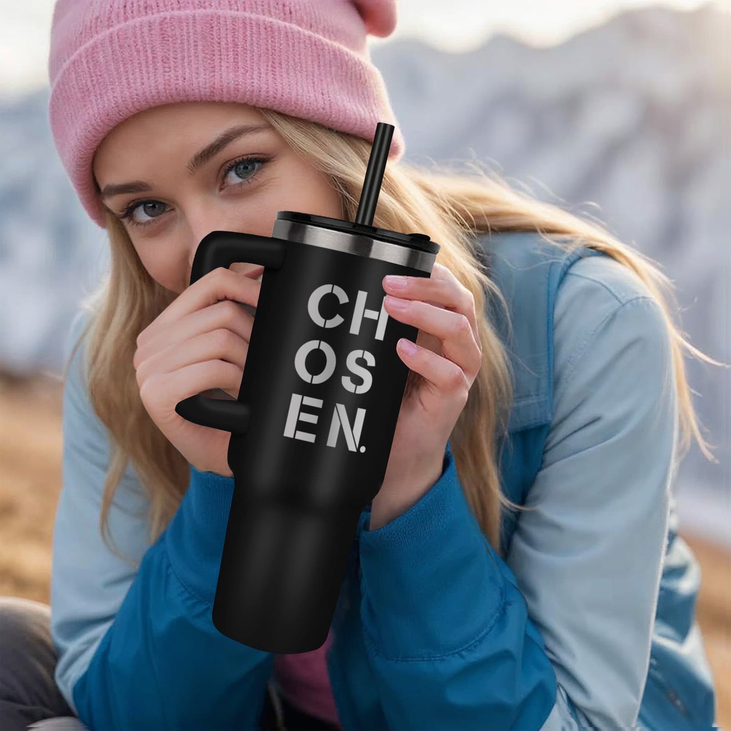 Chosen. - Pinnacle 40oz Tumbler - Gift for Her - Gift for Him