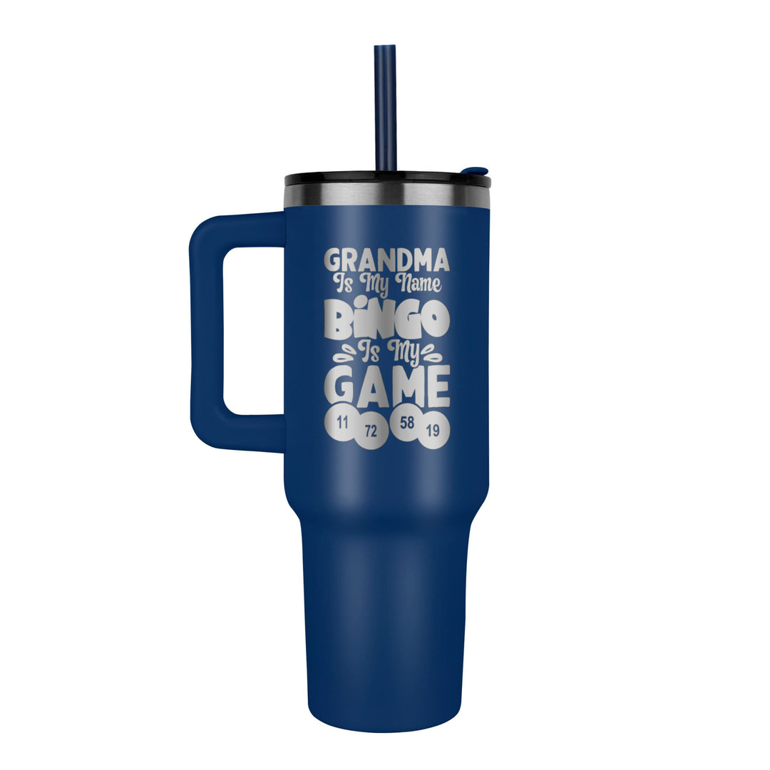 Grandma Is My Name Bingo Is My Game 40oz Tumbler – Gift for Grandma