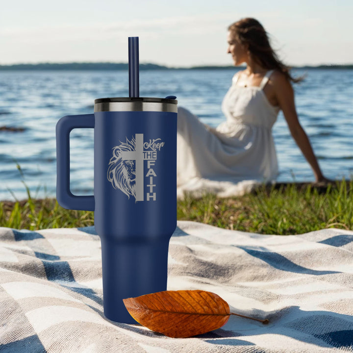Keep The Faith 40oz Tumbler – Gift for Her - Gift for Him