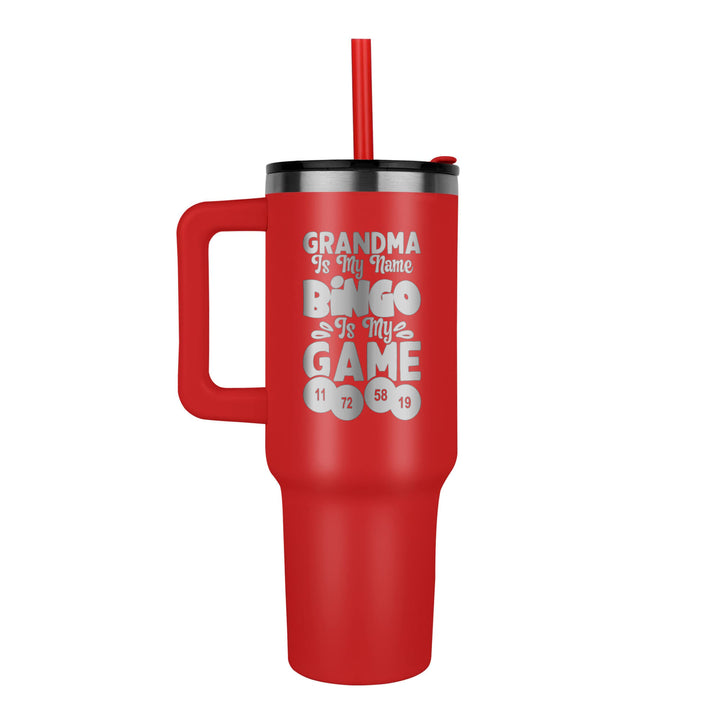 Grandma Is My Name Bingo Is My Game 40oz Tumbler – Gift for Grandma