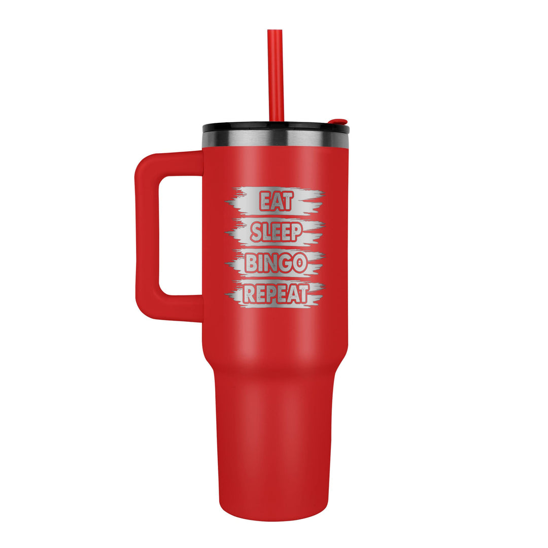 Eat Sleep Bingo Repeat 40oz Tumbler – Gift for Her - Gift for Him