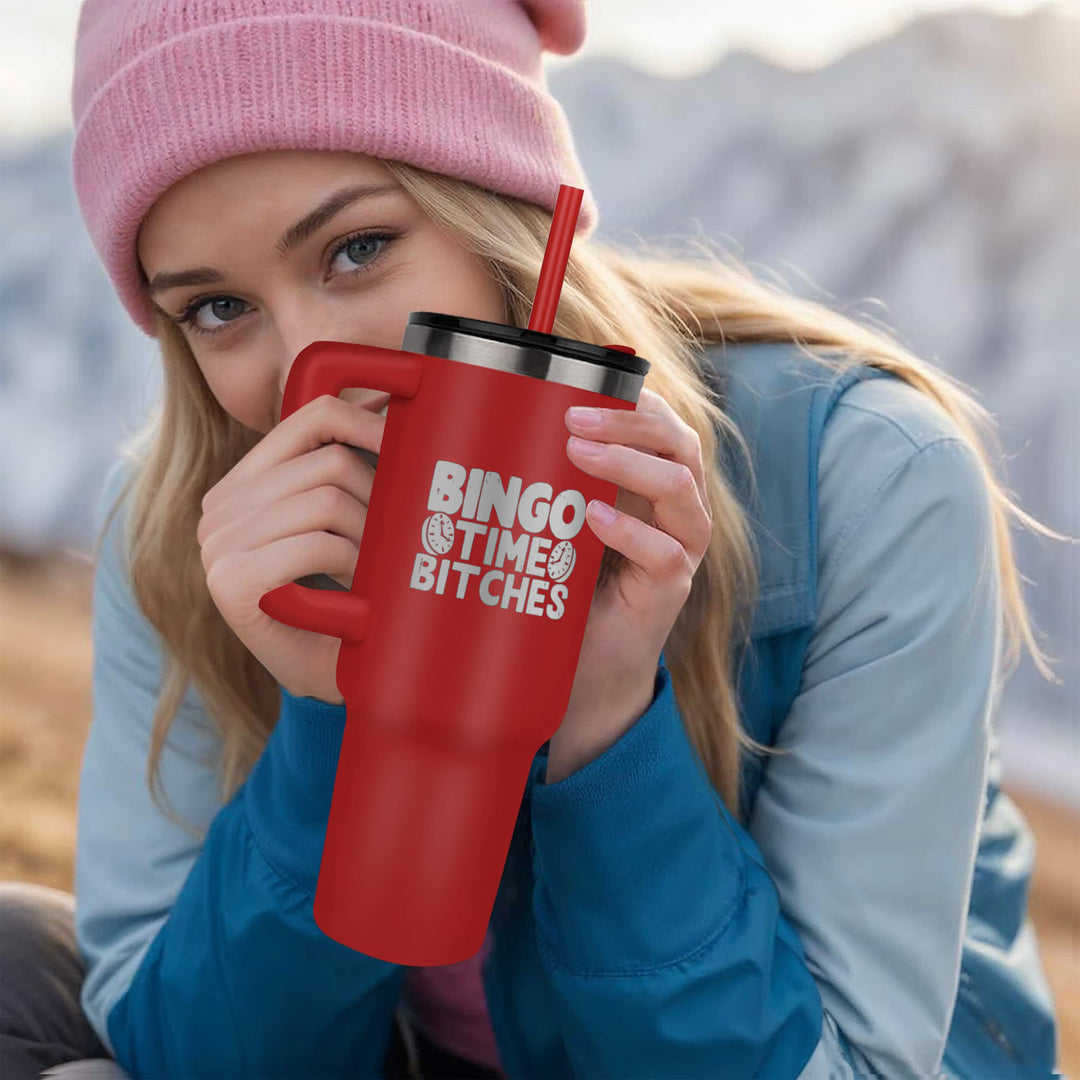Bingo Time Bitches 40oz Tumbler – Gift for Her