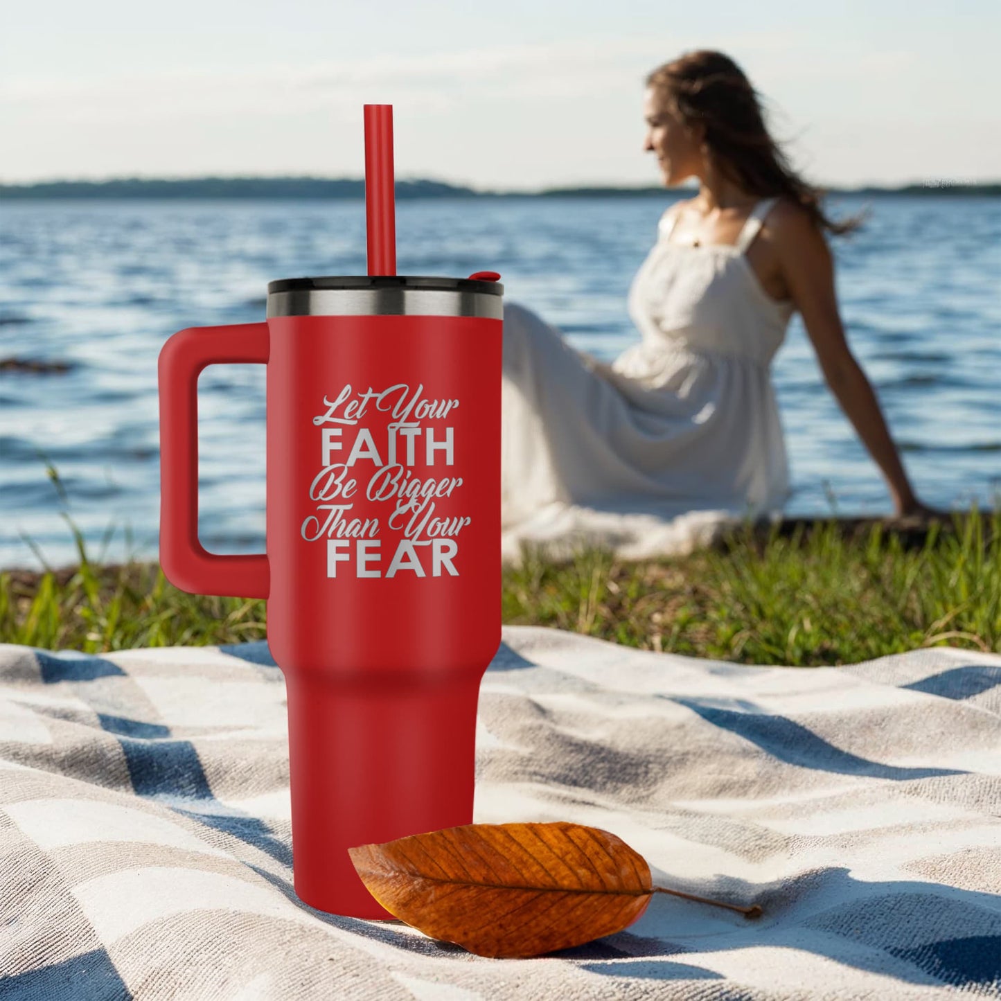 Let Your Faith Be Bigger Than Your Fear - Pinnacle 40oz Tumbler - Gift for Her - Gift for Him