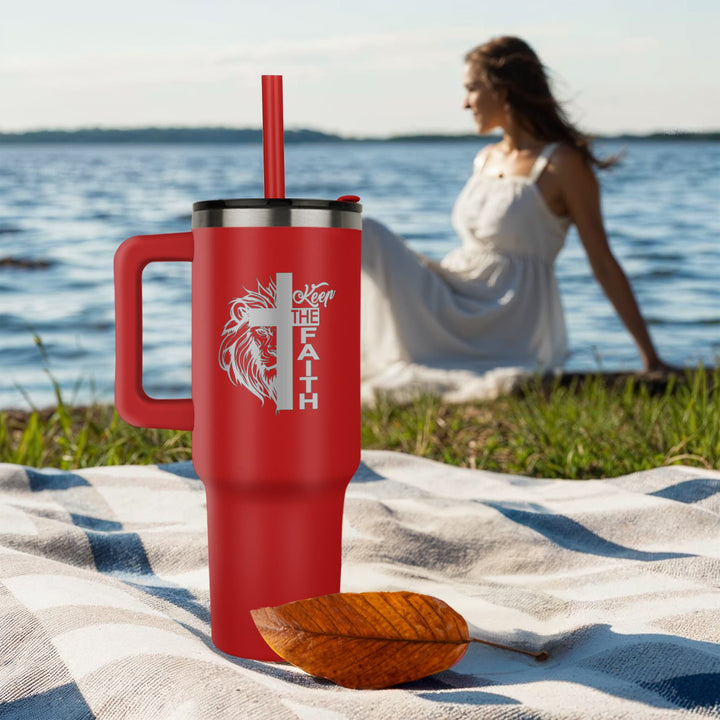 Keep The Faith 40oz Tumbler – Gift for Her - Gift for Him
