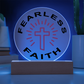 Fearless Faith - Printed Circle Acrylic Plaque - Gift for Her - Gift for Him