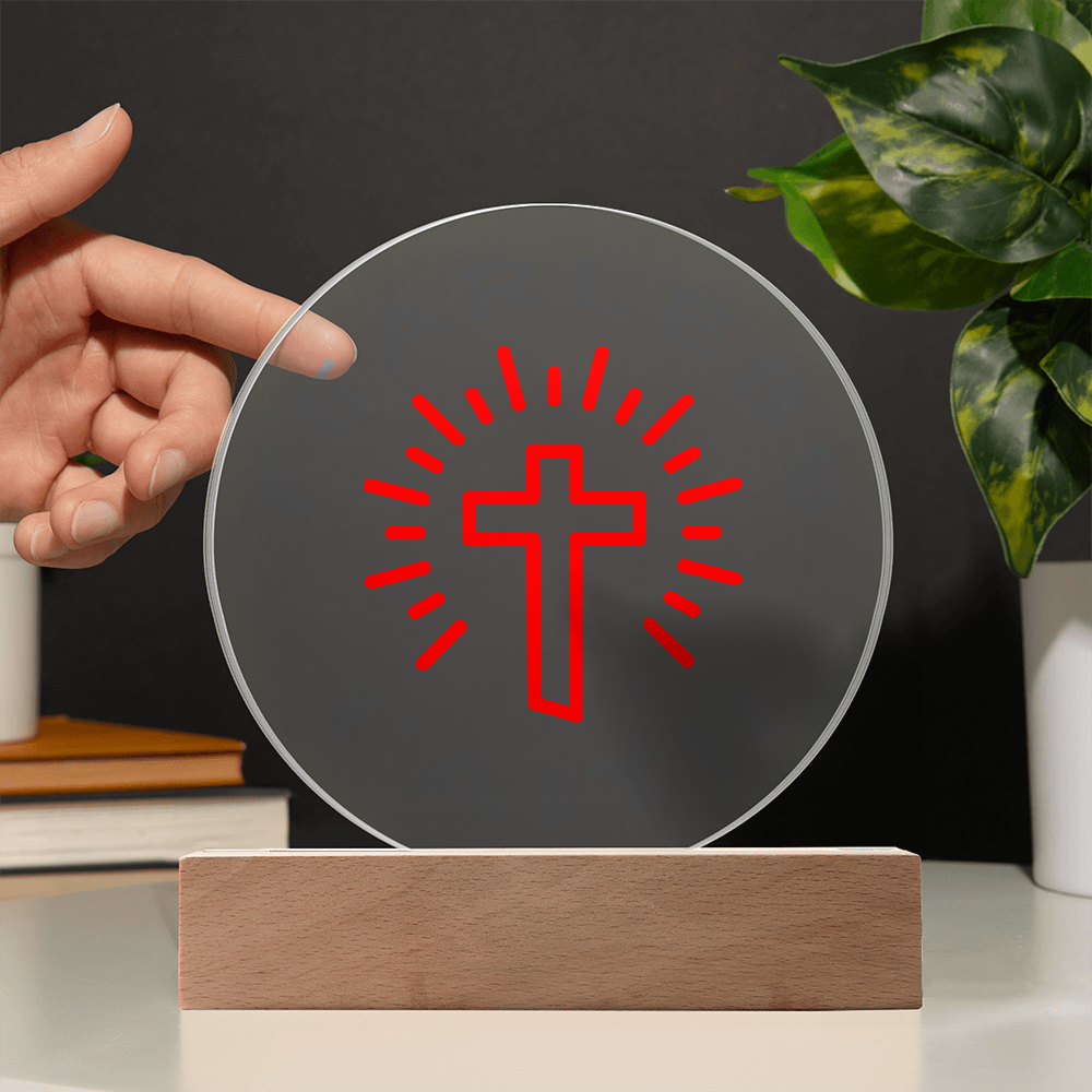 Fearless Faith Circle Acrylic Plaque – Gift for Her - Gift for Him