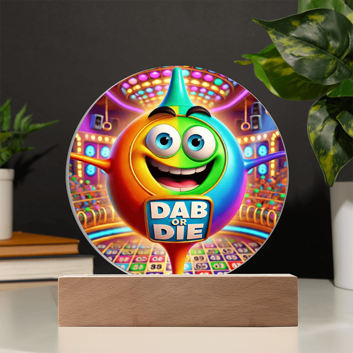 Dab Or Die Acrylic Circle Plaque – Gift for Her - Gift for Him