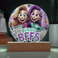 Bingo BFFS 2 - Acrylic Circle Plaque - Gift for Her