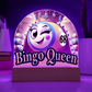 Bingo Queen - Acrylic Dome Plaque - Gift for Her