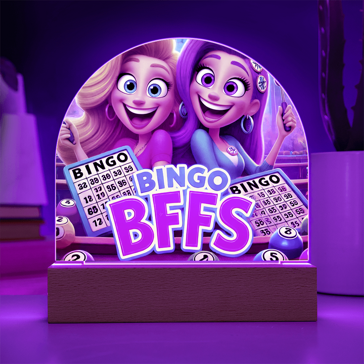 Bingo BFFS Acrylic Dome Plaque – Gift for Her