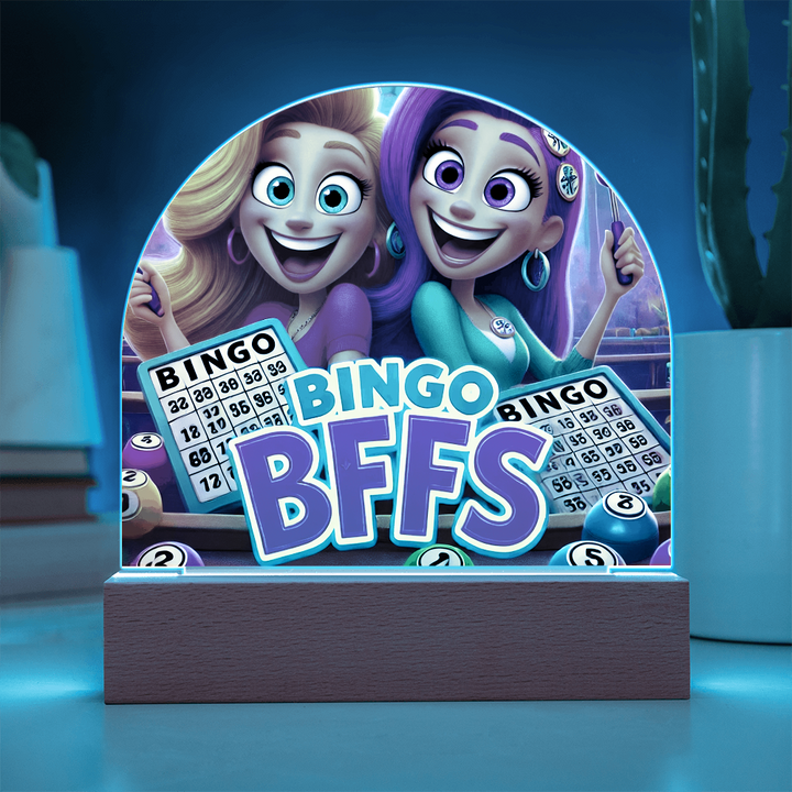 Bingo BFFS Acrylic Dome Plaque – Gift for Her