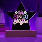 It's Bingo Night - Acrylic Star Plaque - Gift for Her - Gift for Him