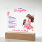 To My Daughter, You Are My Best Friend  - Acrylic Square Plaque - Gift for Daughter