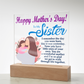 To My Sister, Happy Mother's Day! You Are A Wonderful Mother And I'm So Glad We Get To Walk Through Life Together - Acrylic Square Plaque - Gift for Mom