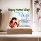To My Wife, Happy Mother's Day! I Am Proud Of Everything That You've Accomplished As An Individual And A Mom - Acrylic Square Plaque - Gift for Mom