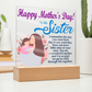 To My Sister, Happy Mother's Day! You Are A Wonderful Mother And I'm So Glad We Get To Walk Through Life Together - Acrylic Square Plaque - Gift for Mom