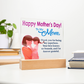 To My Mom, Happy Mother's Day! - Thank You For Being My Superhero - Acrylic Square Plaque - Gift for Mom
