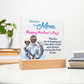 Dearest Mom, Happy Mother's Day! Thanks For Bringing Me Into This World - Acrylic Square Plaque - Gift for Mom