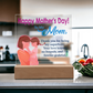 To My Mom, Happy Mother's Day! - Thank You For Being My Superhero - Acrylic Square Plaque - Gift for Mom