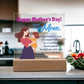 Dear Mom, Happy Mother's Day! Right From The Start, You Supported Me -  Acrylic Square Plaque - Gift for Mom