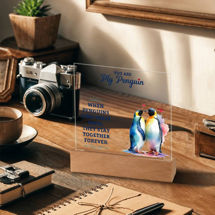 You Are My Penguin – Acrylic Square Plaque – Gift for Wife