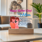 To My Mom, Happy Mother's Day! - Thank You For Being My Superhero - Acrylic Square Plaque - Gift for Mom
