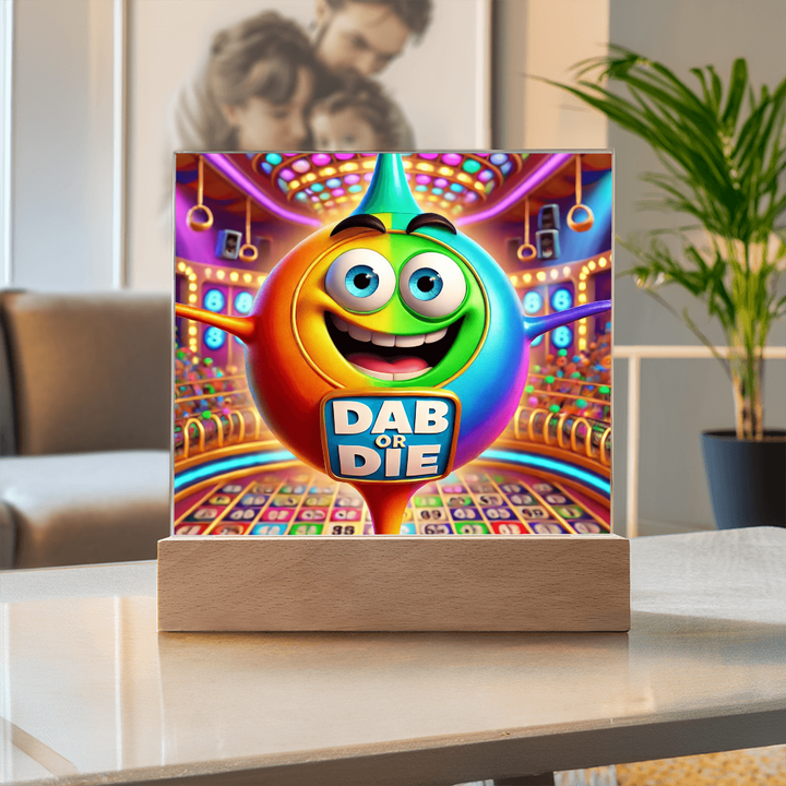 Dab Or Die Acrylic Square Plaque – Gift for Her - Gift for Him