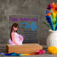 To My Wife, Happy Mother's Day! Your Journey Into Motherhood Is Just Beginning - Acrylic Square Plaque - Gift for Mom