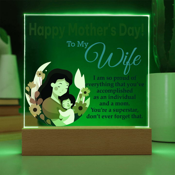 To My Wife, Happy Mother&