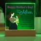 Dear Mom, Happy Mother's Day! Right From The Start, You Supported Me -  Acrylic Square Plaque - Gift for Mom