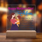 Dear Mom, Happy Mother's Day! Right From The Start, You Supported Me -  Acrylic Square Plaque - Gift for Mom