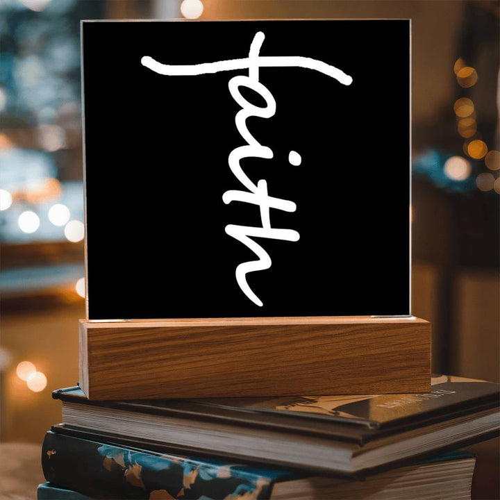 Faith (White) – Acrylic Plaque – Gift for Her – Gift for Him