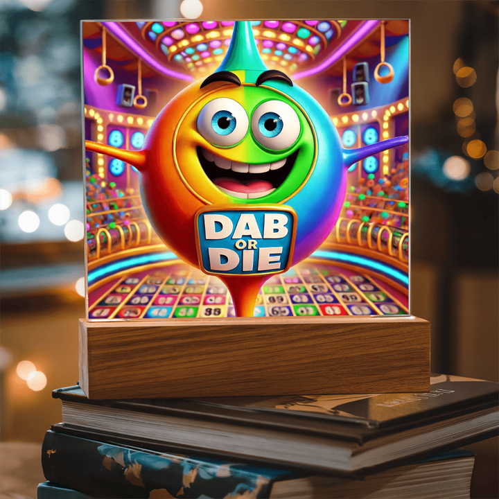 Dab Or Die Acrylic Square Plaque – Gift for Her - Gift for Him