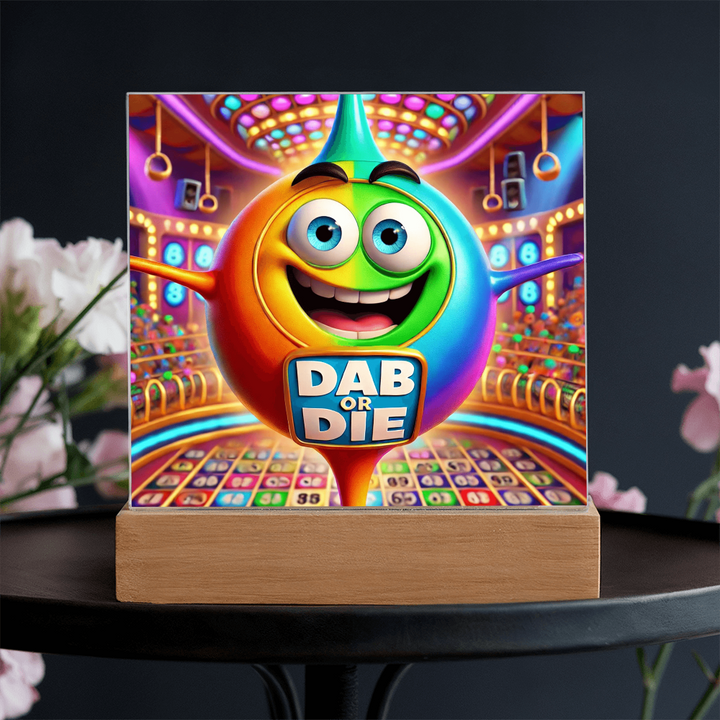 Dab Or Die Acrylic Square Plaque – Gift for Her - Gift for Him