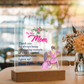 To My Mom, Thank You For Always Being The Shining Example - Happy Mother's Day - Acrylic Square Plaque - Gift for Mom