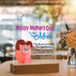 To My Mom, Happy Mother's Day! - Thank You For Being My Superhero - Acrylic Square Plaque - Gift for Mom