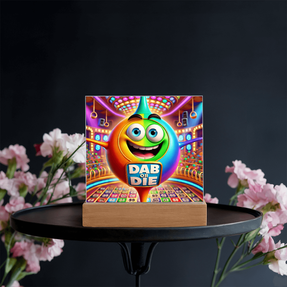 Dab Or Die Acrylic Square Plaque – Gift for Her - Gift for Him