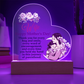 Dear Wife, Happy Mother's Day! Thank You For Every Hug & Smile - Acrylic Heart & Sweetest Devotion Flower Bouquet - Gift for Mom